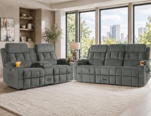 Reclining Sofa Set, Recliner Sofa and Loveseat Set by SiTimmGer