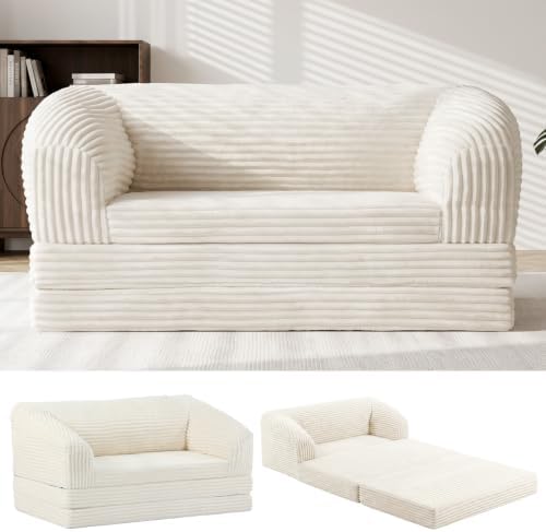 JUIKURY Convertible Sofa Bed, 3-in-1 Foldable Loveseat Couch by Unknown
