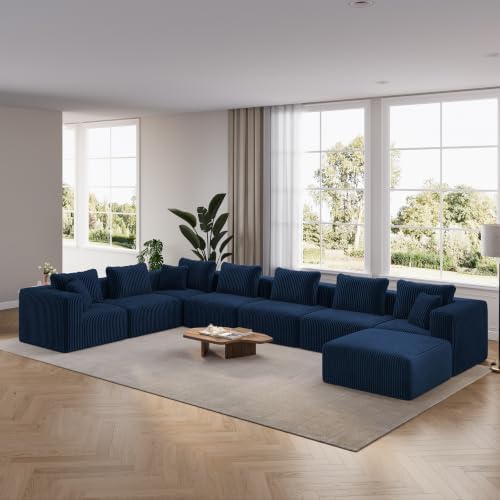 Novilla 177" Modular Sectional Sofa, U Shape Extra Large Sectional Couch by Novilla