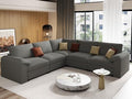 EASE MOOSE Modular Sectional Sofa, L Shaped Leather Sectional Couch by EASEMOOSE