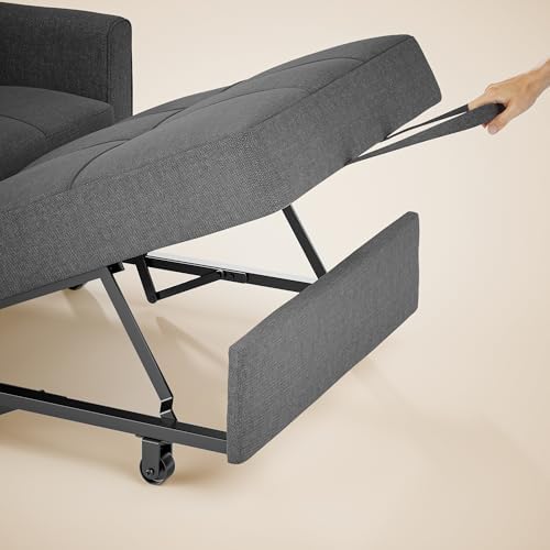 Gizoon 3-in-1 Convertible Sofa Bed Chair, Pullout Sleeper, Adjustable Back - Image 4
