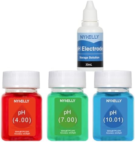pH Meter Calibration Solution Kit pH4, KCL Storage Solution by Nynelly