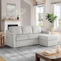 Serta Hawthorne 89.8" Slipcovered Convertible Sleeper Sofa Chaise, Queen Size by SertaDreamConvertibles