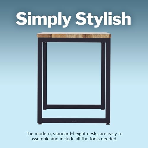 Vari Table for Home Office – 48x24 – Reclaimed Wood/Black - Image 6