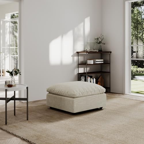 Ottonman, Down Fill Comfort Footrest, Cloud Modular Sectional Sofa by Gtilzria