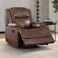 EBELLO Genuine Leather Recliner Manual Chair by EBELLO