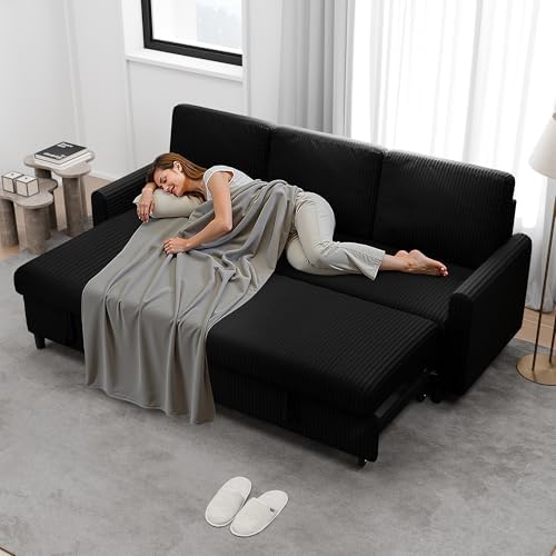Walsunny 77 Inch Sectional Sleeper Sofa - Image 5