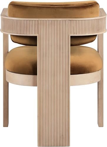 Meridian Furniture Sacha Velvet/Rubberwood Dining Chair - Image 7