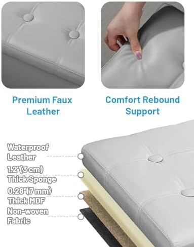 AmasSmile Ottoman with Storage - Image 6