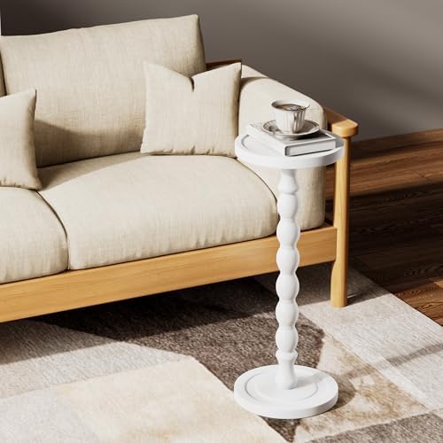 Small Round Side Table, Rubberwood‌ Drink Table - Image 6