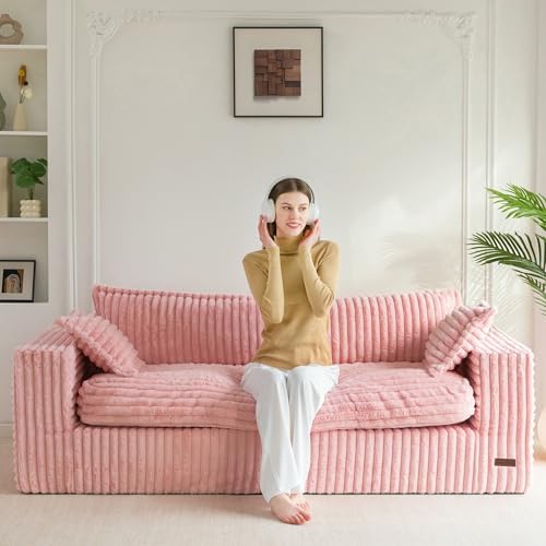 MAXYOYO Boneless Couch, 76-Inch Couch in a Box, Oversized 3-Seater Sofa by MAXYOYO