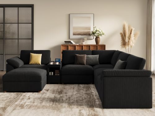EASE MOOSE Oversized Sectional Modular Sofa, Large v Shape Sectional Couch - Image 4