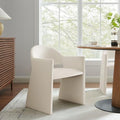 Modway Talia Performance Velvet Dining Armchair in Alabaster by Modway