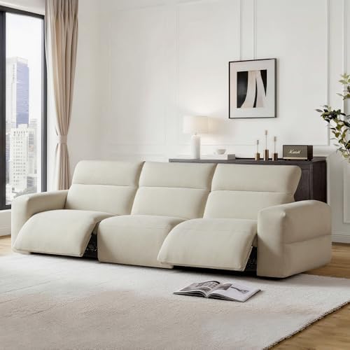 CHITA 125'' Power Recliner Sofa, Zero Wall Hugger Reclining Sofa by Unknown
