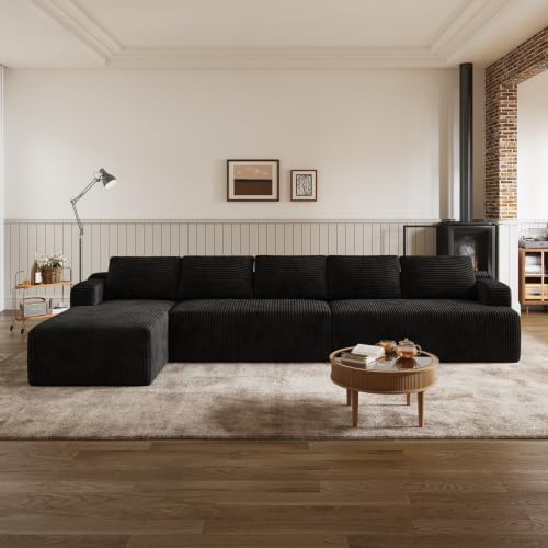 Novilla 144'' L-Shape Boneless Couches by Novilla