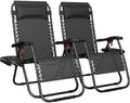 Yaheetech 26" Zero Gravity Recliners Adjustable Set of 2 by Yaheetech