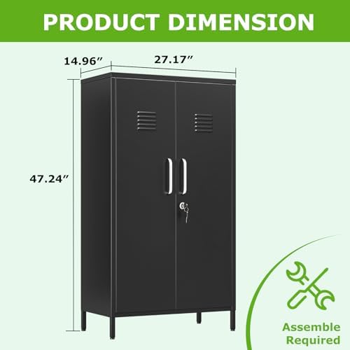 PAOFIN 47" Metal Storage Locker - Image 3