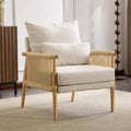 VINGLI Boho Braid Accent Armchair, Mid-Century Modern Chiar by VINGLI