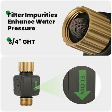 3/4"Water Flow Meter with Water Nozzle Kit, 4 Modes Change, Measure - Image 4