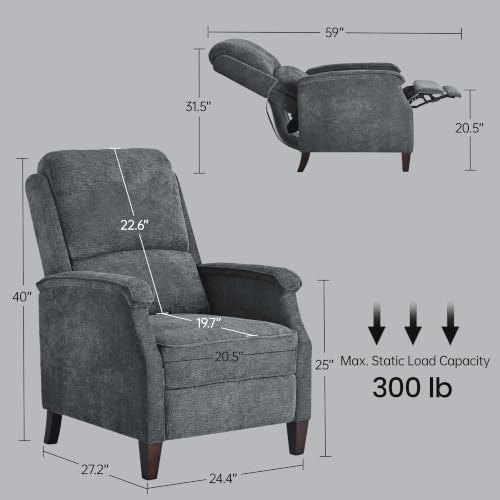 VKNOW Recliner Chair, Fabric Recliner - Image 2