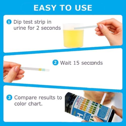 pH Test Strips for Testing Alkaline and Acid Levels in The Body. Track & - Image 5