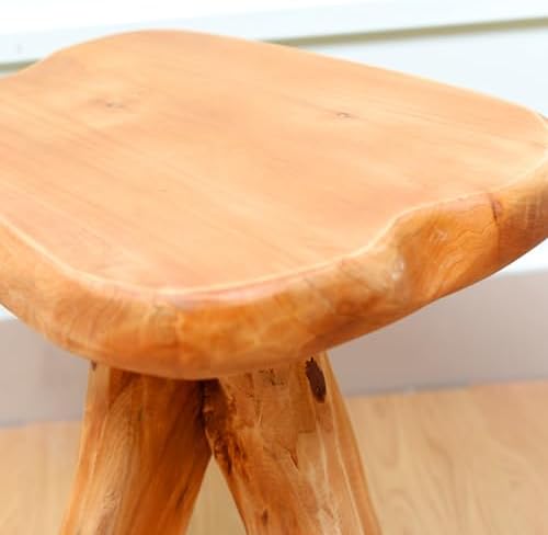 Brefhome 14.5" Tall Natural Cedar Wood Stool, Unique Tree Stump End Table - Image 7