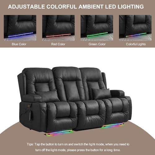 TUNYI Power Loveseat Recliner Sofa - Image 7