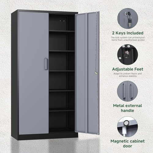 Letaya Metal Storage Cabinet - Image 5