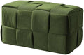 Cmishe 28" Rectangular Woven Corduroy Ottoman Footrest by Cmishe