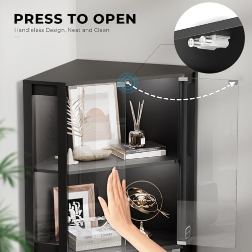 BROTTAR Lighted Corner Display Cabinet - Image 5