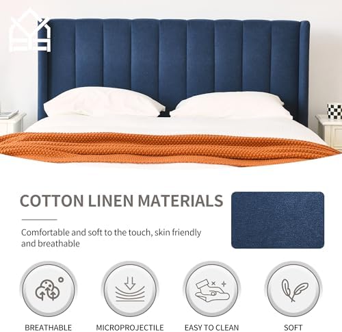 YUHUASHI Full Bed Frame，Platform Bed - Image 5