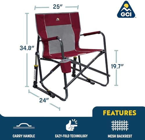 GCI Outdoor Freestyle Rocker Camping Chair | Portable Folding Rocking Chair - Image 3