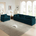 2 Piece Sofa Set, Deep Seat 3 Seater Couch by VEPXXP