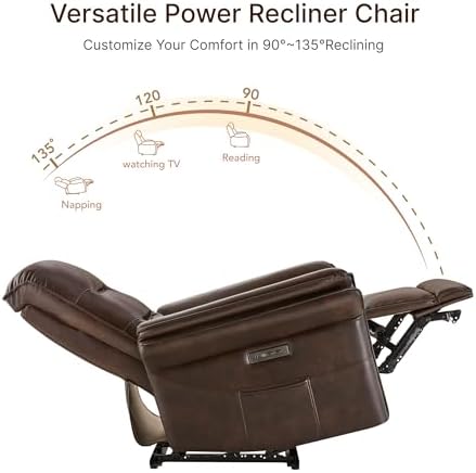 KISLOT Dual Motor Power Recliner Chair, Zero Gravity USB & Type-C - Image 4