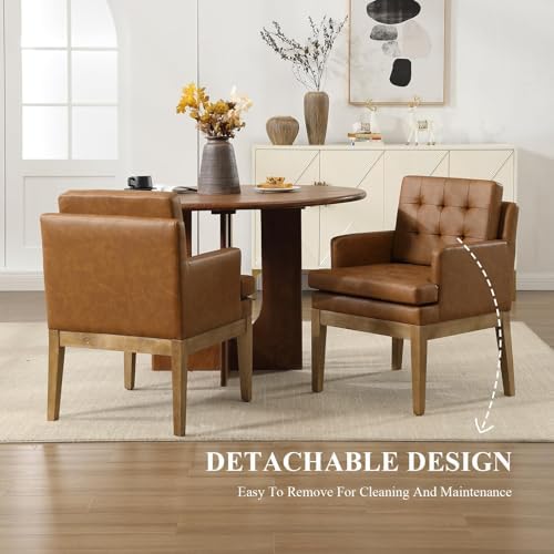 Upholstered Tufted Dining Chairs - Image 6