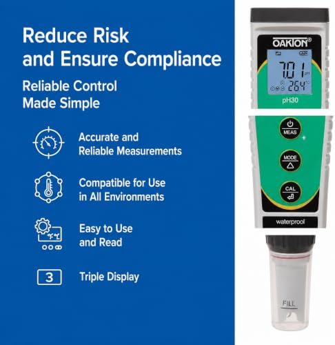Oakton pHTestr 30 Waterproof pH Testr 30 Pocket Tester - Image 3