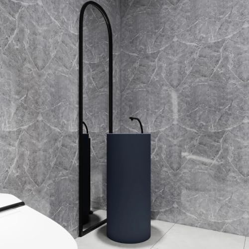 Glossy Grey Marble Contact Paper - Image 3