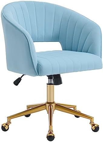 KCC Vanity Chair Velvet Desk Chair by KCC