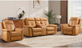 EBELLO Power Recliner Sofa Set, Faux Leather 2 Adjustable Single Recliner by EBELLO