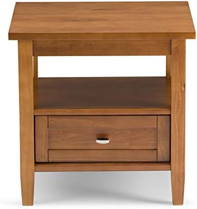SIMPLIHOME Warm Shaker 20" End Tables in Light Golden Brown - Image 2