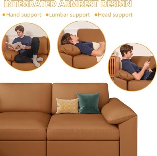 EASE MOOSE Sectional Couches for Living Room, U Shaped Sofa - Image 6
