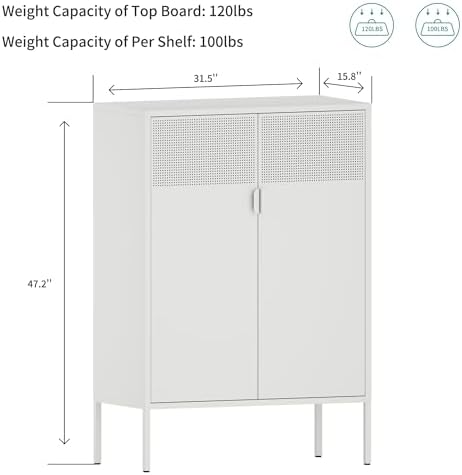 Chshin Metal Storage Cabinet, Kitchen Pantry Storage Cabinets - Image 2