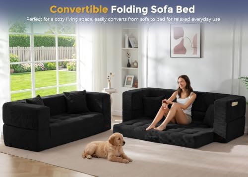 MAXYOYO Folding Sofa Bed, Convertible Boneless Loveseat Couch - Image 3