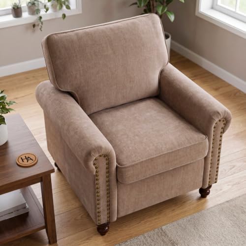 Rolled Arms Sofa Chair, Nailhead Accent Chair - Image 3
