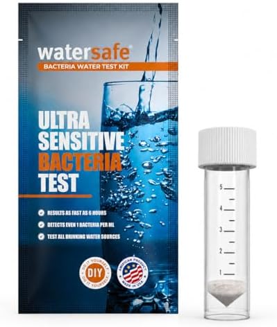 Watersafe® Bacteria Water Test Kit – USA-Made – Results as Fast as 6 Hours – by Watersafe