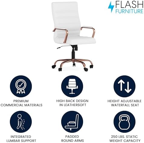 Flash Furniture LeatherSoft Executive Office Chair - Image 4