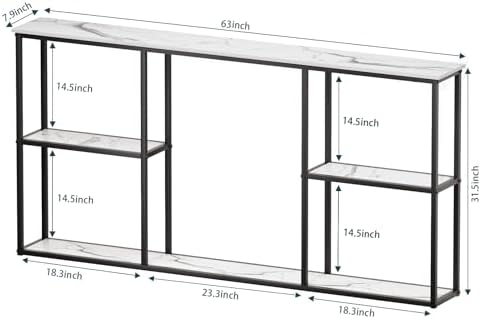 WOHOMO 63 in Entryway Table Modern Sofa Table - Image 3