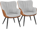 Yaheetech Accent Chairs Set of 2, Upholstered Armchairs by Yaheetech