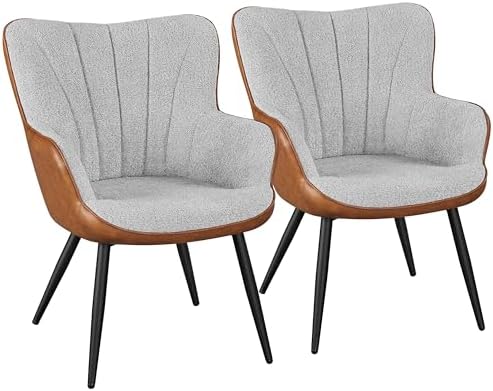 Yaheetech Accent Chairs Set of 2, Upholstered Armchairs by Yaheetech
