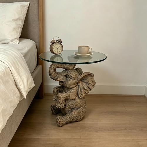 Elephant Side Table, 13 Inch Animal Coffee Table - Image 7